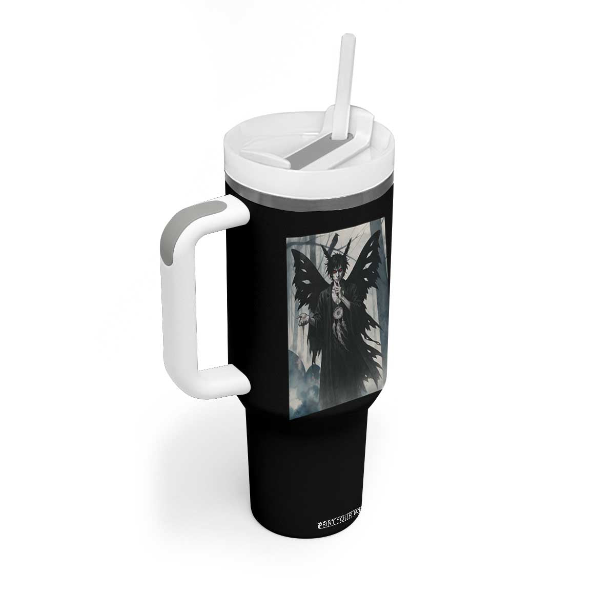 Mothman Sandman Tumbler With Handle Gothic Horror Fan Gift TS12 Print Your Wear