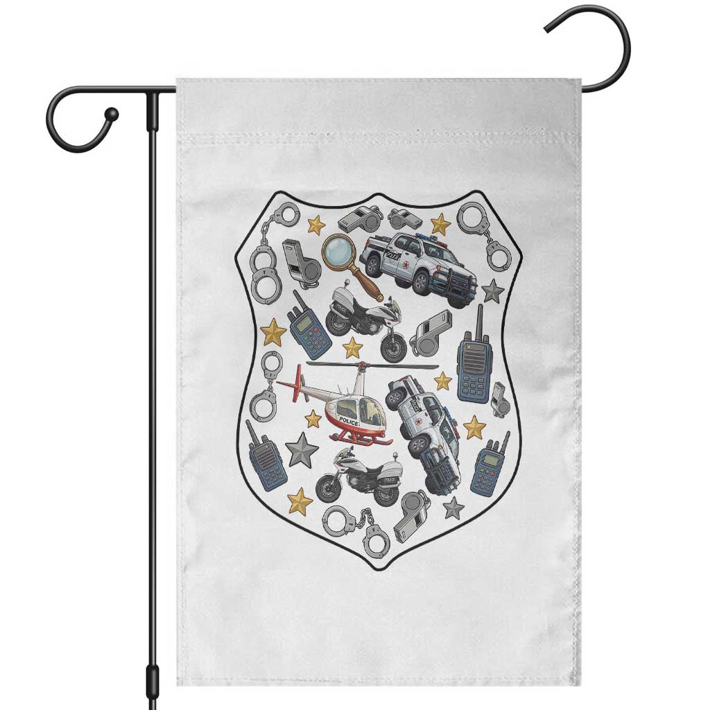 Cute Police Gear Law Enforcement Garden Flag Cop Appreciation Gift Fun Officer Support