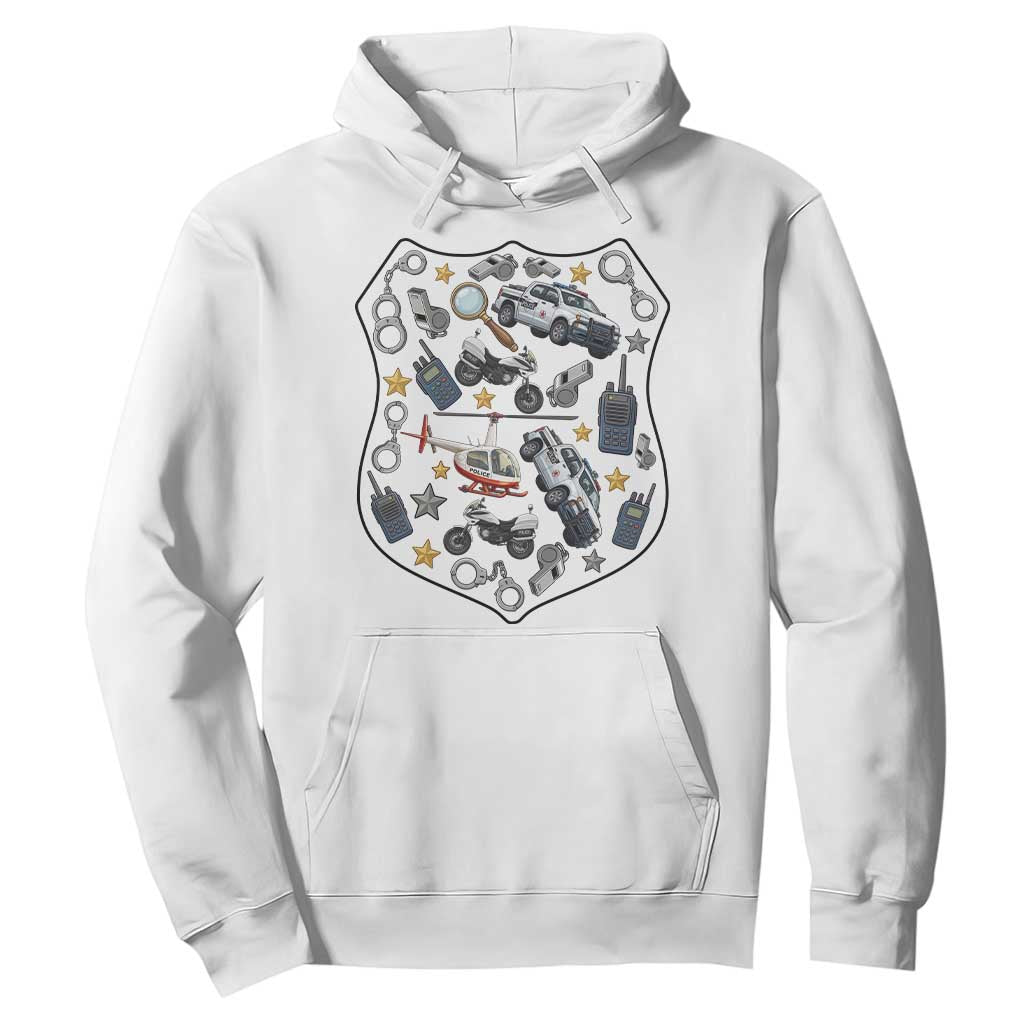 Cute Police Gear Law Enforcement Hoodie Cop Appreciation Gift Fun Officer Support