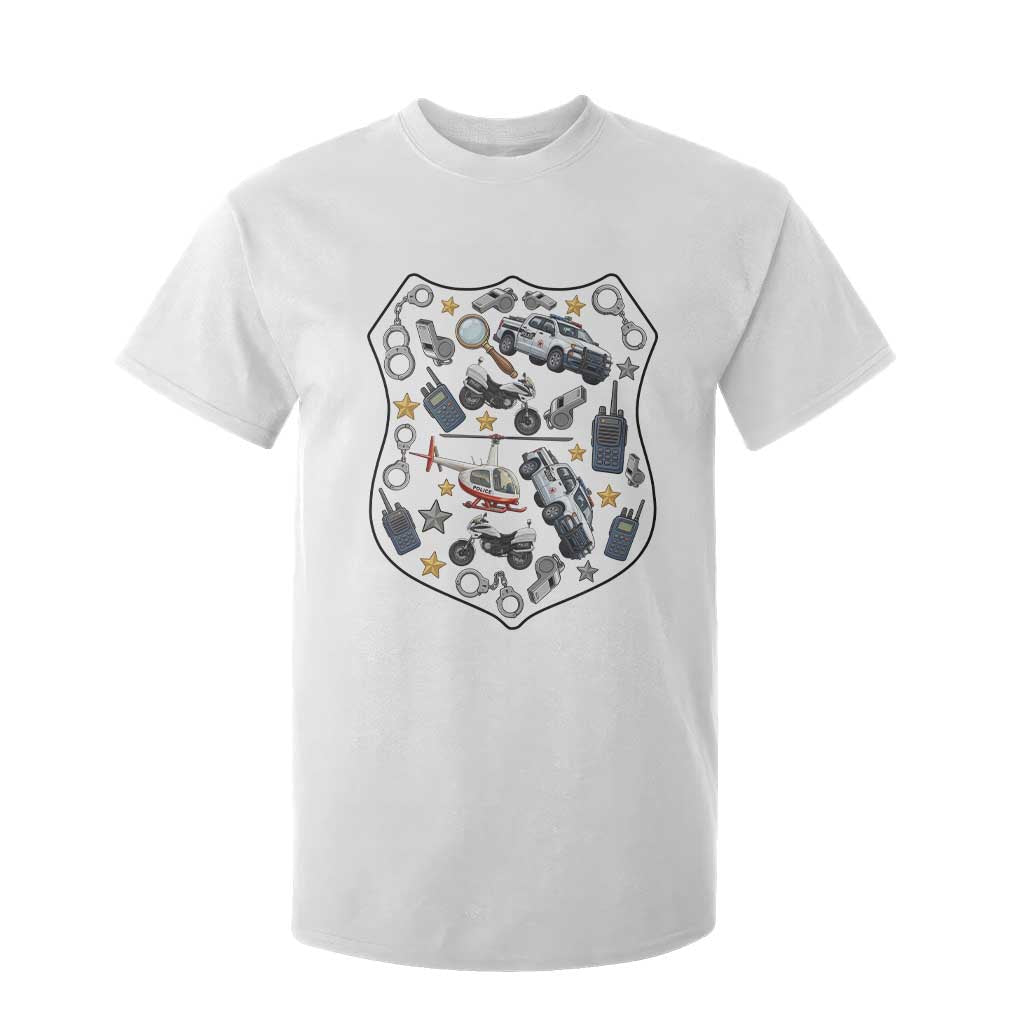Cute Police Gear Law Enforcement T Shirt For Kid Cop Appreciation Gift Fun Officer Support