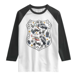 Cute Police Gear Law Enforcement Raglan Shirt Cop Appreciation Gift Fun Officer Support