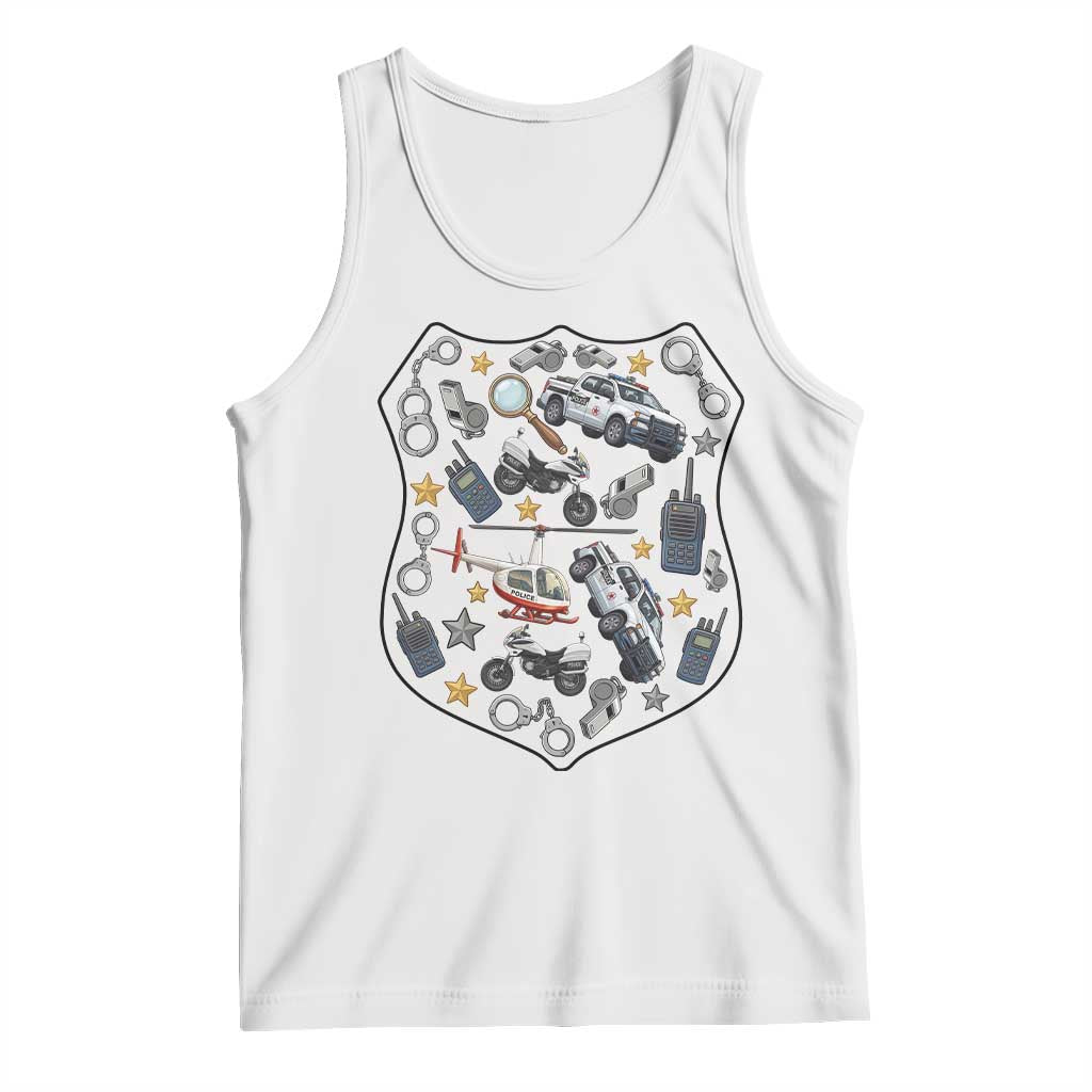 Cute Police Gear Law Enforcement Tank Top Cop Appreciation Gift Fun Officer Support
