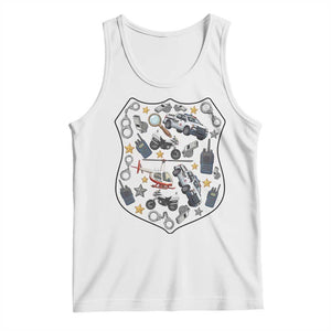Cute Police Gear Law Enforcement Tank Top Cop Appreciation Gift Fun Officer Support
