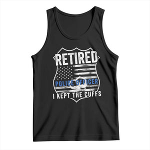 Police Retirement Tank Top I Kept The Cuffs Funny Policemen Gift
