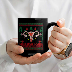 Christmas Lights And Reproductive Rights Coffee Mug Xmas Feminist Supporter Gift TS12 Print Your Wear