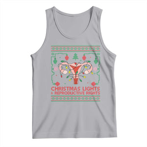 Christmas Lights And Reproductive Rights Tank Top Xmas Feminist Supporter Gift TS12 Athletic Heather Print Your Wear