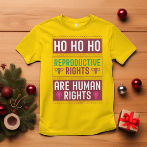 Funny Christmas Feminist Gift T Shirt Reproductive Rights Are Human Rights TS12 Daisy Print Your Wear