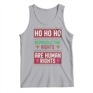 Funny Christmas Feminist Gift Tank Top Reproductive Rights Are Human Rights TS12 Athletic Heather Print Your Wear