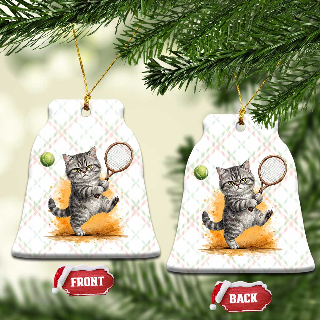 Funny Grumpy Cat Tennis Player Ceramic Ornament Gift For Tennis Fans TS12 Print Your Wear