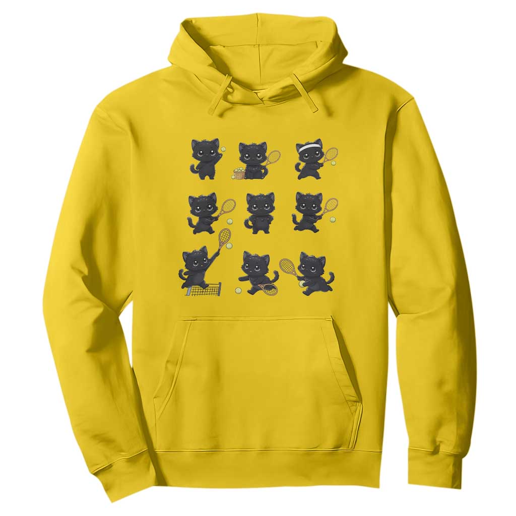 Funny Tennis Game Day Cat Hoodie Tennis Player Gift TS12 Daisy Print Your Wear