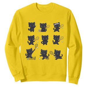 Funny Tennis Game Day Cat Sweatshirt Tennis Player Gift TS12 Daisy Print Your Wear