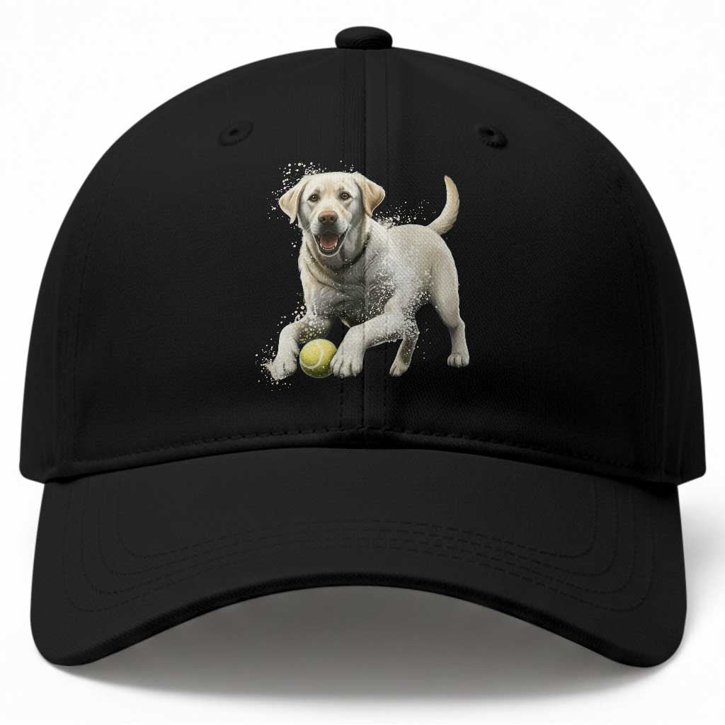 Cute Yellow Labrador Retriever With Tennis Ball Baseball Cap TS12 Print Your Wear