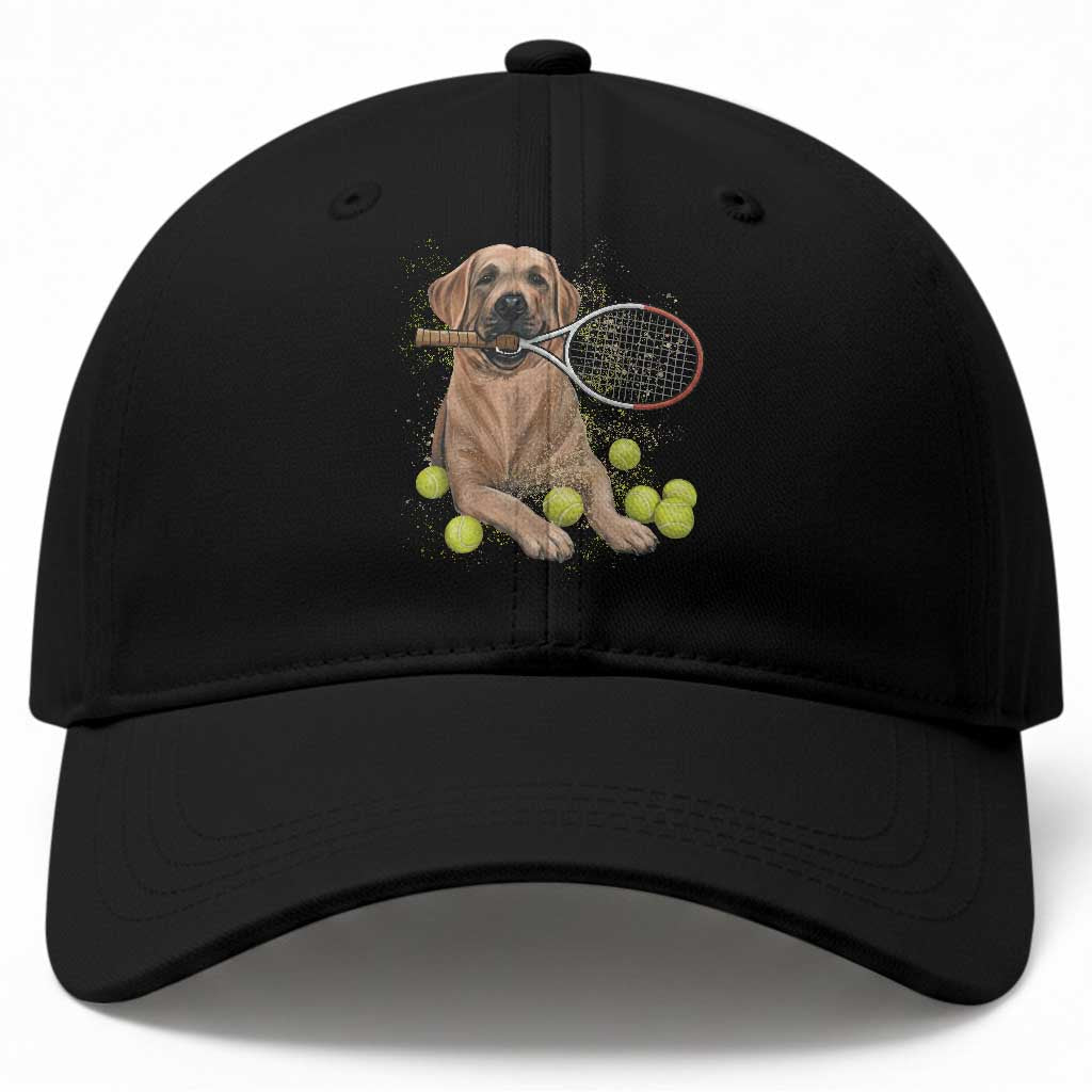 Funny Labrador Dog Playing Tennis Ball Baseball Cap Pet Lover Gift TS12 Print Your Wear