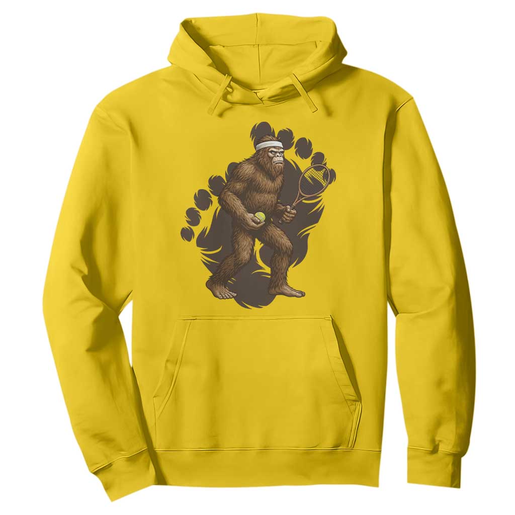 Funny Bigfoot Tennis Player Hoodie Folklore Cryptid Gift TS12 Daisy Print Your Wear