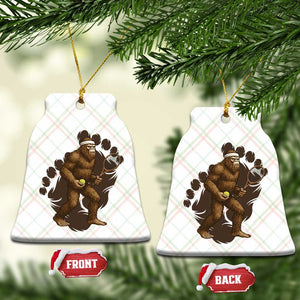 Funny Bigfoot Tennis Player Ceramic Ornament Folklore Cryptid Gift TS12 Print Your Wear