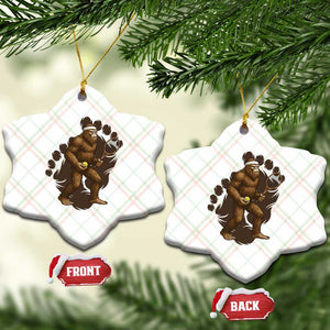 Funny Bigfoot Tennis Player Ceramic Ornament Folklore Cryptid Gift TS12 Print Your Wear