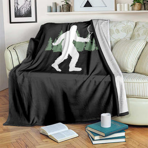 Funny Sasquatch Tennis Player Throw Blanket Folklore Cryptid Gift TS12 Print Your Wear