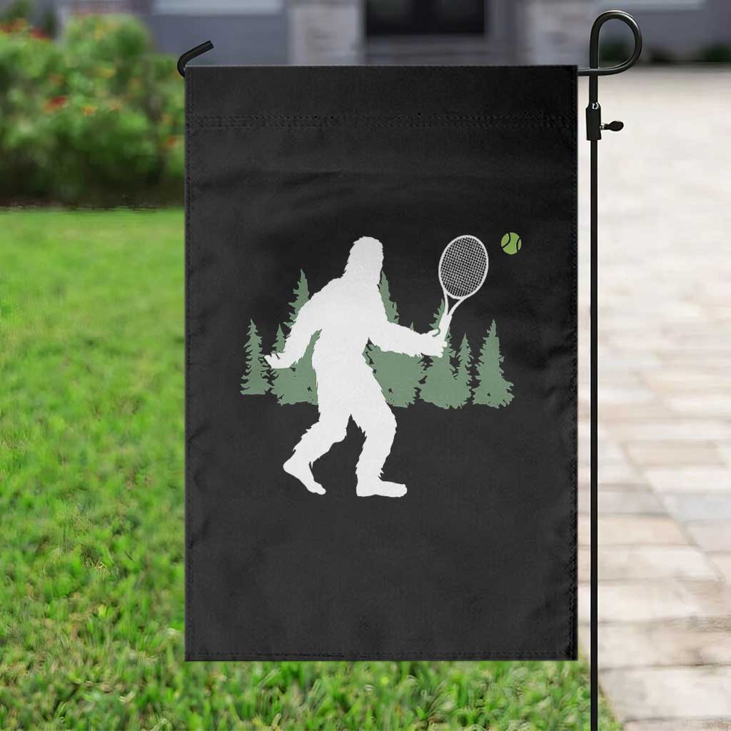 Funny Sasquatch Tennis Player Garden Flag Folklore Cryptid Gift TS12 Print Your Wear