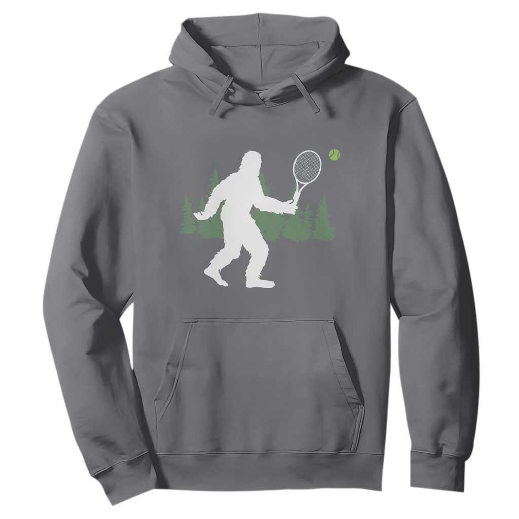 Funny Sasquatch Tennis Player Hoodie Folklore Cryptid Gift TS12 Charcoal Print Your Wear