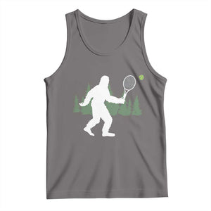 Funny Sasquatch Tennis Player Tank Top Folklore Cryptid Gift TS12 Deep Heather Print Your Wear