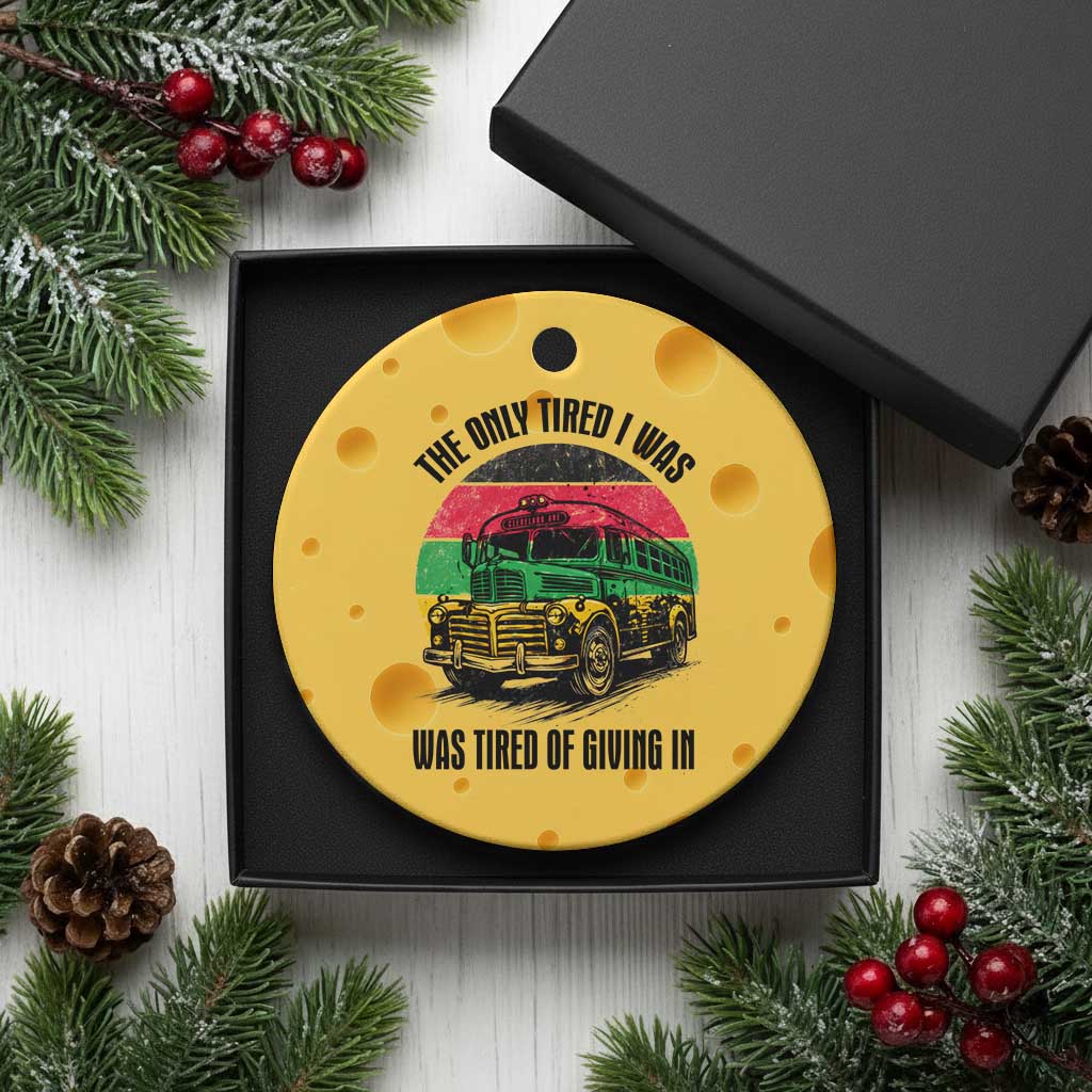 Rosa Parks Tired Of Giving In Ceramic Ornament Civil Bus Protest TS12 1pc Yellow Cheese Print Your Wear