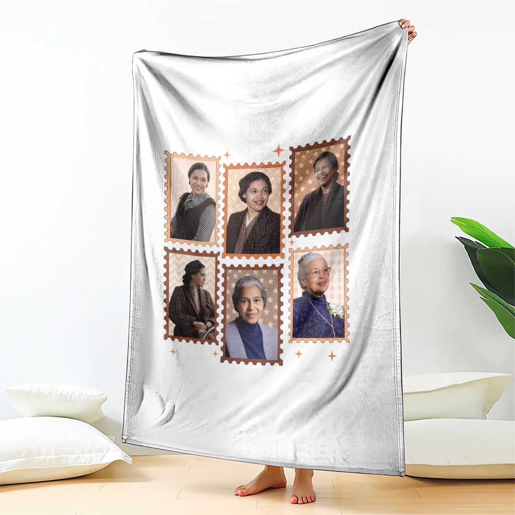 Rosa Parks Throw Blanket African American Civil Rights Legacy TS12 Print Your Wear
