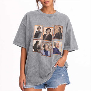 Rosa Parks Washed Cotton T-Shirt African American Civil Rights Legacy