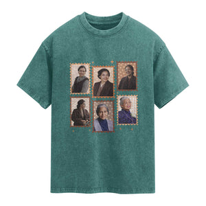 Rosa Parks Washed Cotton T-Shirt African American Civil Rights Legacy