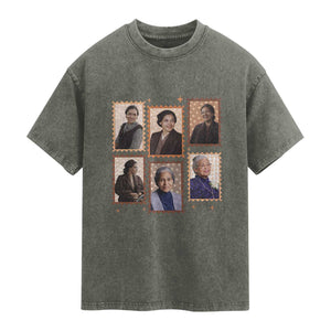 Rosa Parks Washed Cotton T-Shirt African American Civil Rights Legacy