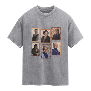 Rosa Parks Washed Cotton T-Shirt African American Civil Rights Legacy