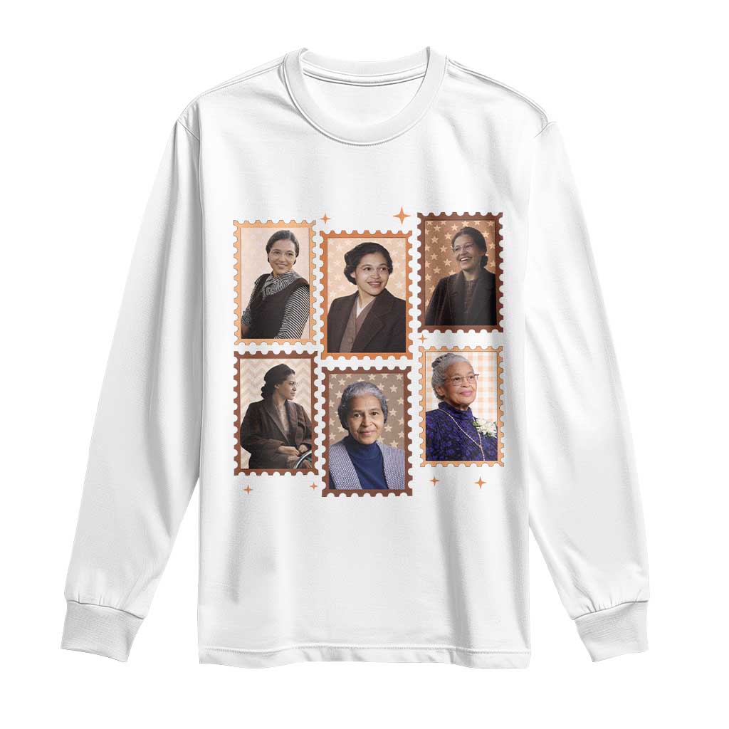Rosa Parks Long Sleeve Shirt African American Civil Rights Legacy TS12 White Print Your Wear