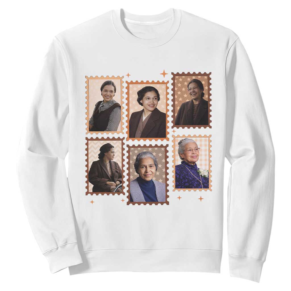 Rosa Parks Sweatshirt African American Civil Rights Legacy TS12 White Print Your Wear