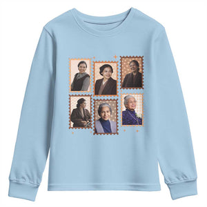Rosa Parks Youth Sweatshirt African American Civil Rights Legacy TS12 Light Blue Print Your Wear