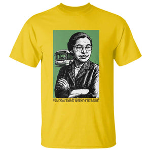 Rosa Parks Quote T Shirt Never Be Fearful When It Is Right TS12 Daisy Print Your Wear