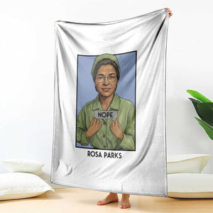 Nope Rosa Parks Throw Blanket Female Empowerment History Gift TS12 Print Your Wear