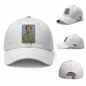 Nope Rosa Parks Baseball Cap Female Empowerment History Gift TS12 Baseball Cap Universal Fit White Print Your Wear