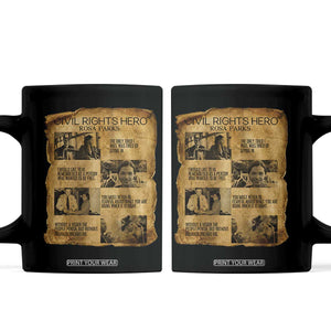 Rosa Parks Quote Coffee Mug Civil Rights History Hero TS12 Black Print Your Wear