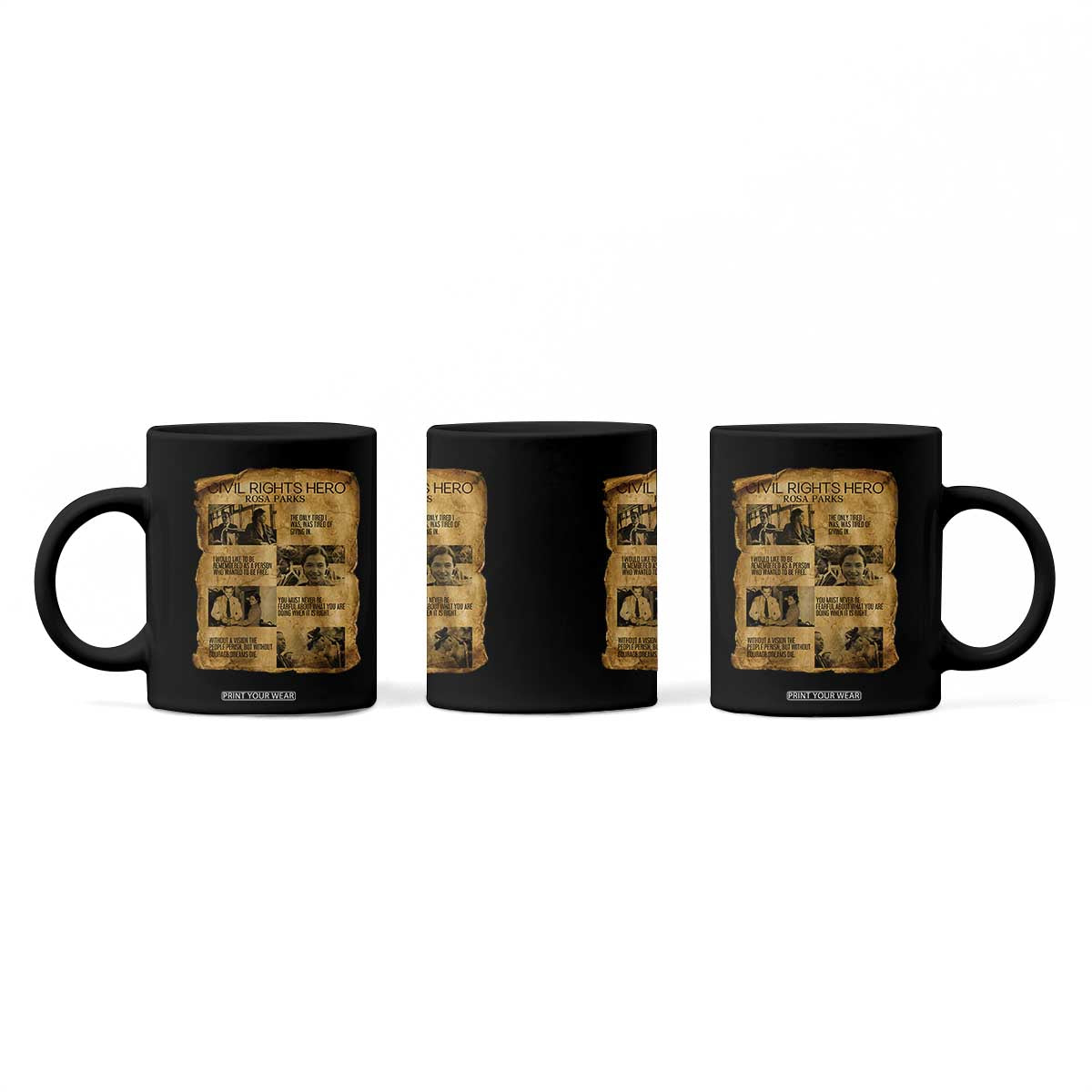 Rosa Parks Quote Coffee Mug Civil Rights History Hero TS12 Print Your Wear