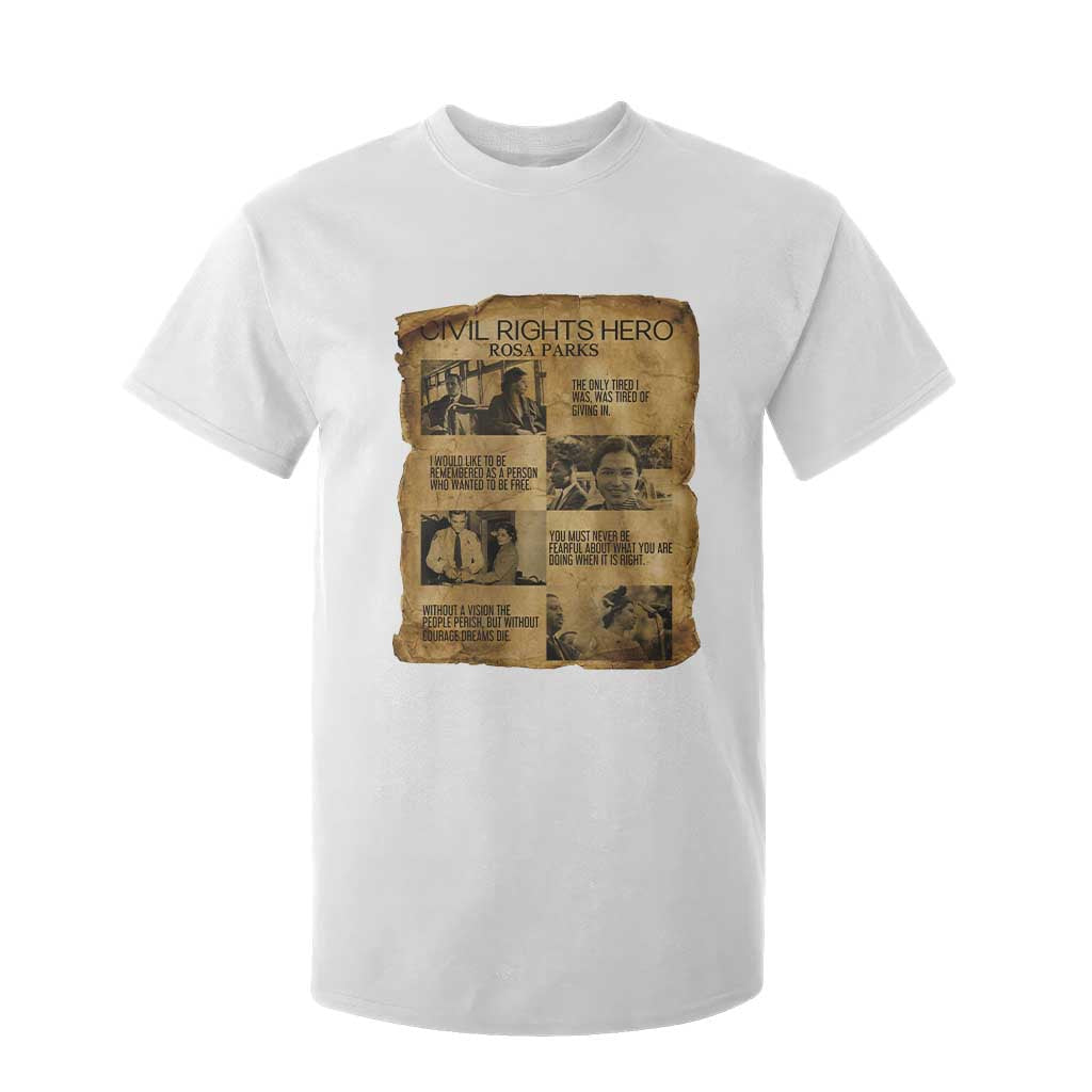 Rosa Parks Quote T Shirt For Kid Civil Rights History Hero TS12 White Print Your Wear