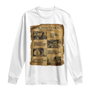 Rosa Parks Quote Long Sleeve Shirt Civil Rights History Hero TS12 White Print Your Wear