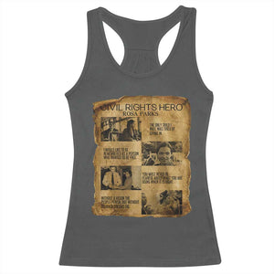 Rosa Parks Quote Racerback Tank Top Civil Rights History Hero TS12 Dark Heather Print Your Wear