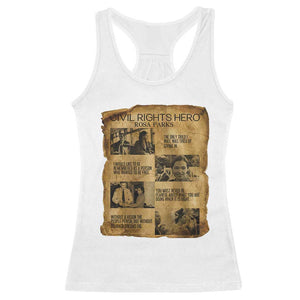 Rosa Parks Quote Racerback Tank Top Civil Rights History Hero TS12 White Print Your Wear