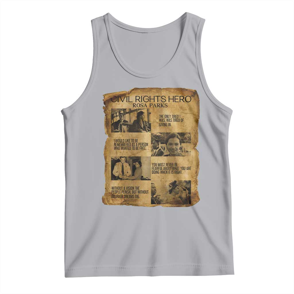 Rosa Parks Quote Tank Top Civil Rights History Hero TS12 Athletic Heather Print Your Wear