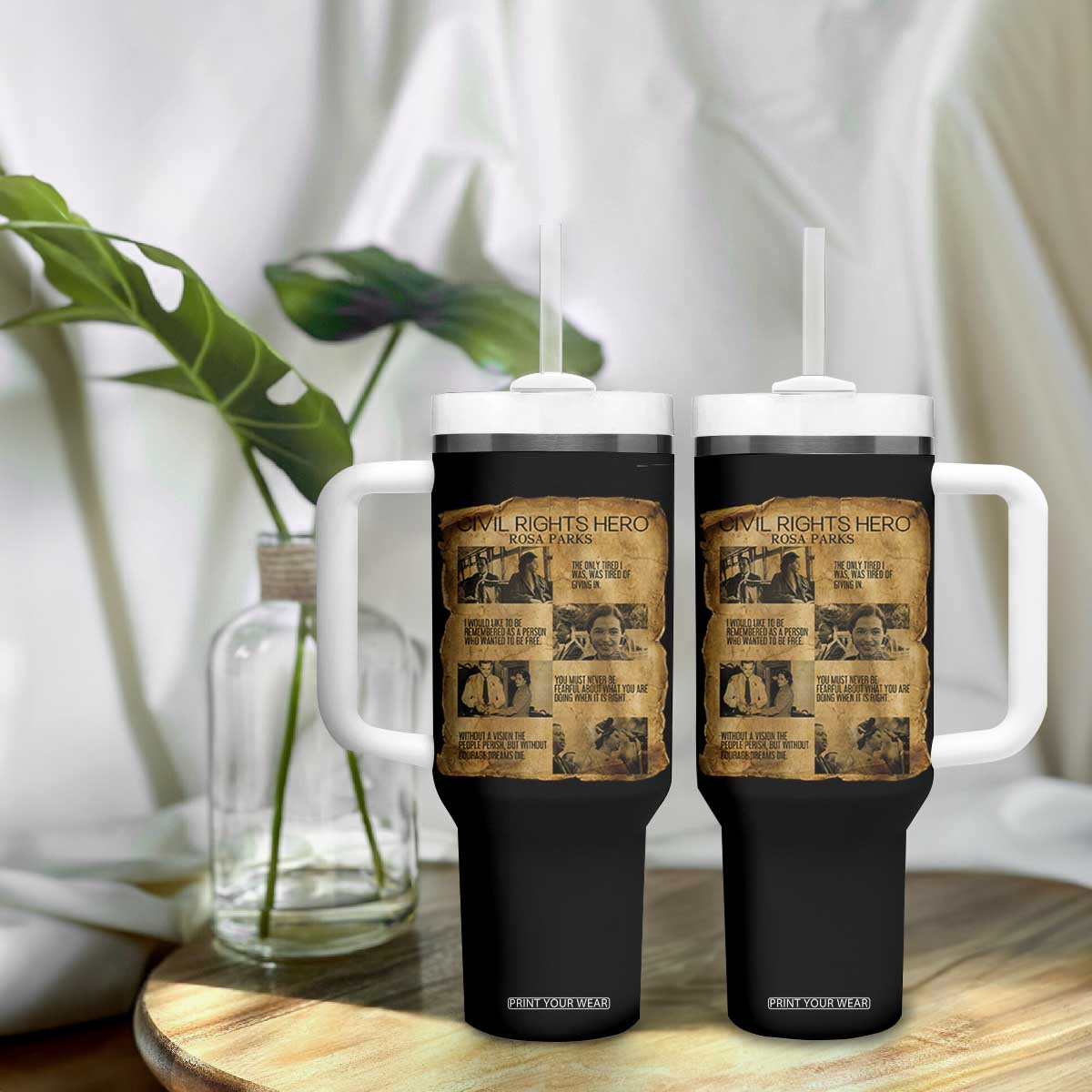 Rosa Parks Quote Tumbler With Handle Civil Rights History Hero TS12 Print Your Wear