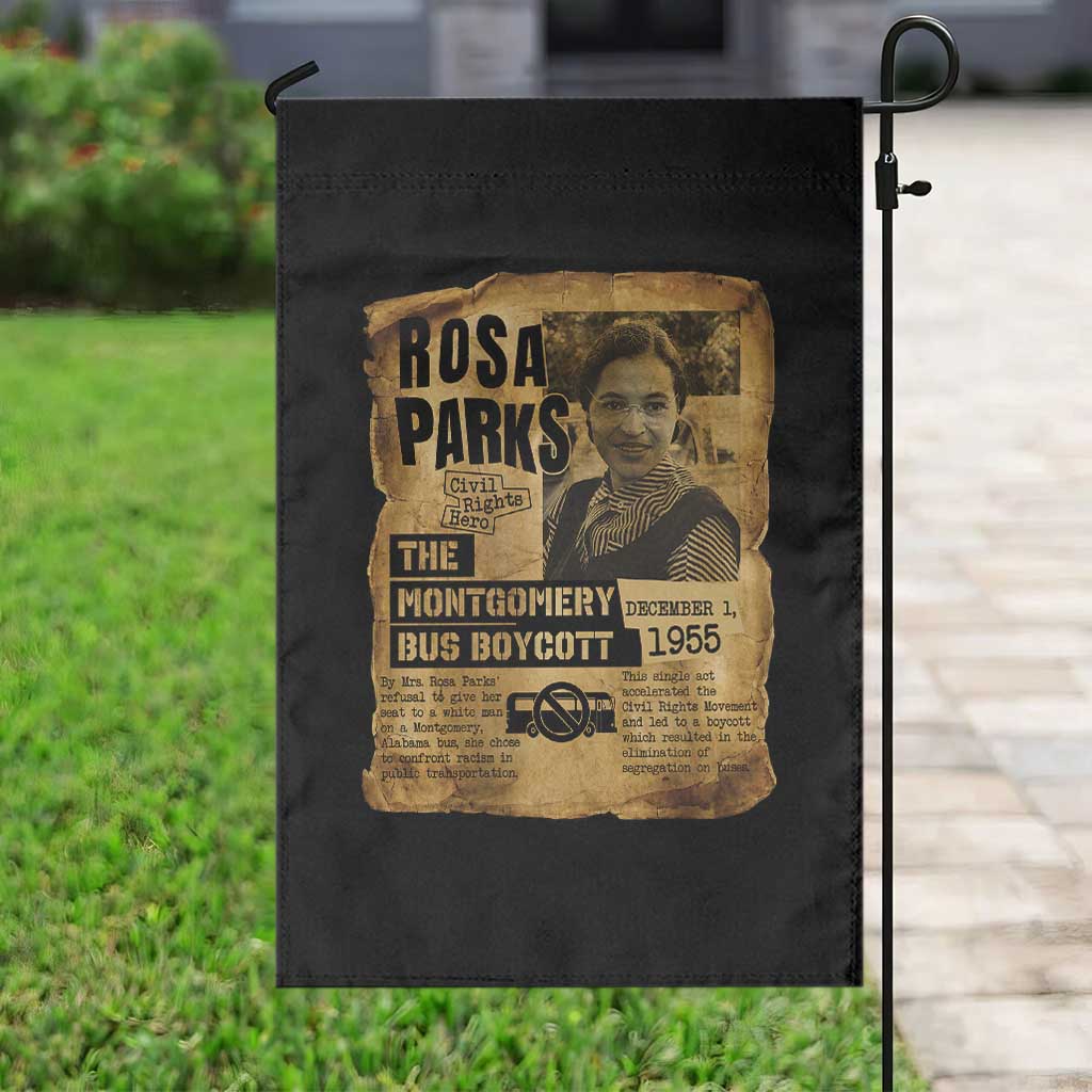 Vintage Rosa Parks Garden Flag Groovy Black History Month TS12 Print Your Wear