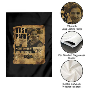 Vintage Rosa Parks Garden Flag Groovy Black History Month TS12 Print Your Wear