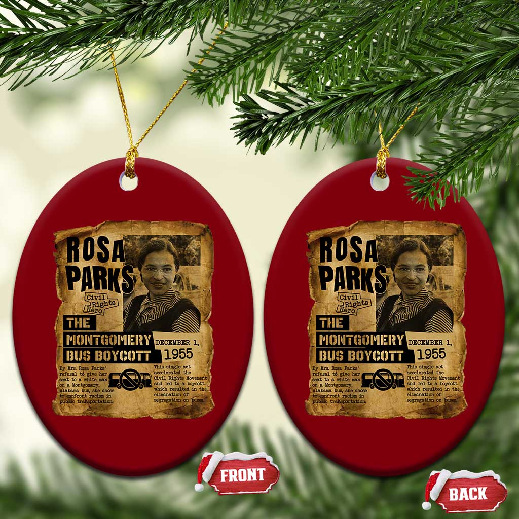 Vintage Rosa Parks Ceramic Ornament Groovy Black History Month TS12 Print Your Wear