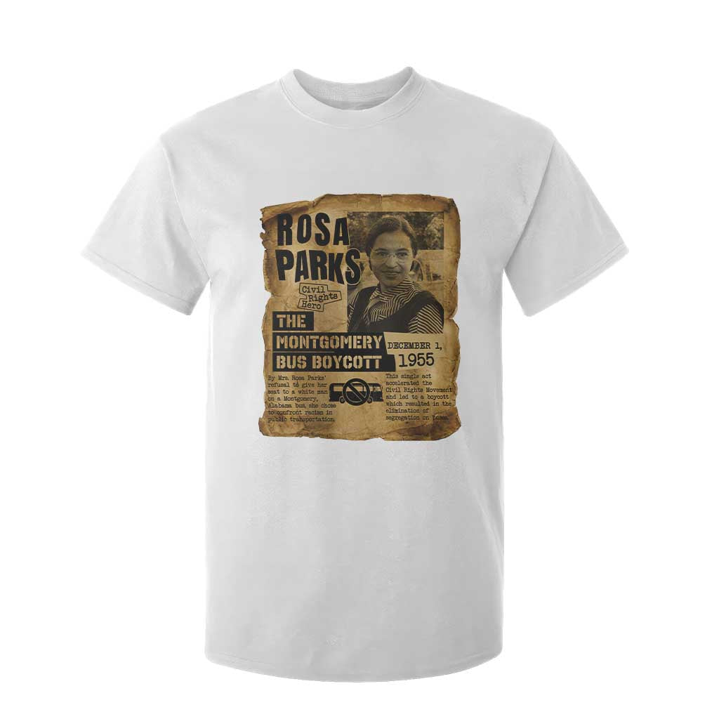 Vintage Rosa Parks T Shirt For Kid Groovy Black History Month TS12 White Print Your Wear