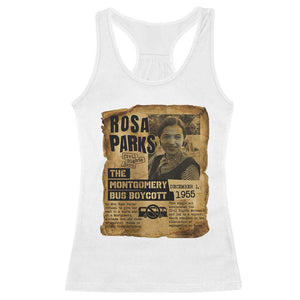 Vintage Rosa Parks Racerback Tank Top Groovy Black History Month TS12 White Print Your Wear