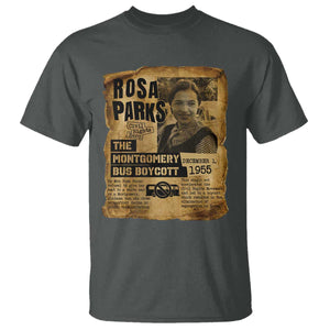 Vintage Rosa Parks T Shirt Groovy Black History Month TS12 Dark Heather Print Your Wear